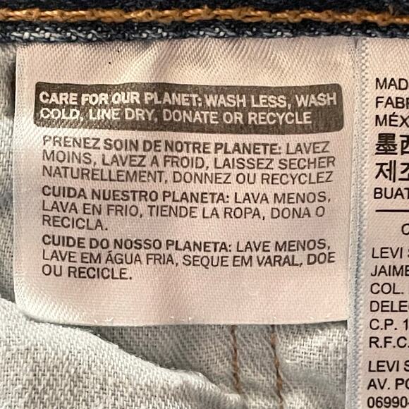 Levi's 501 Button Fly Jeans Mens 36 x 36 Medium Wash Straight Leg Work Worn Hems - Picture 7 of 8